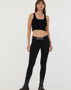 Sale Acquaverde Jean slim Scarlett noir