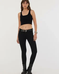 Sale Acquaverde Jean slim Scarlett noir