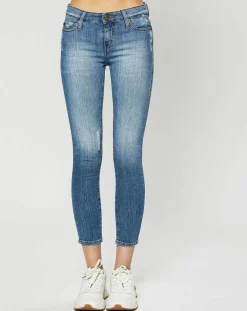 Femme Swildens Jean Somain bleu jean delavé