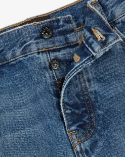 Outlet The Kooples Jean Straight delavé bleu denim