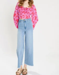 Clearance Billabong Jean taille haute 7/8 effilé bleu clair