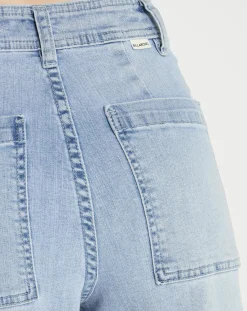 Clearance Billabong Jean taille haute 7/8 effilé bleu clair