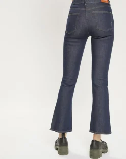 Femme Scotch & Soda Jean Taille haute Crop Boot bleu foncé