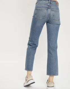 Femme Scotch & Soda Jean Taille haute Droit The Sky bleu moyen