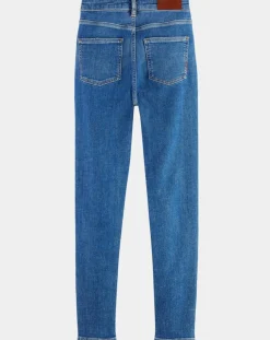 Femme Scotch & Soda Jean taille haute Skinny bleu