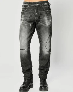 Hot Replay Jean Tapered Tinmar noir délavé