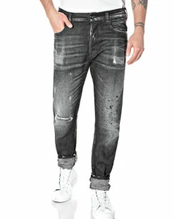 Hot Replay Jean Tapered Tinmar noir délavé