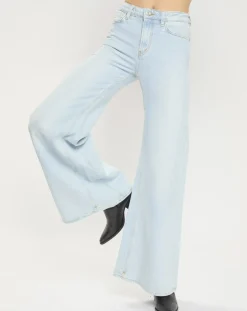 Femme Scotch & Soda Jean Wide Leg bleu clair