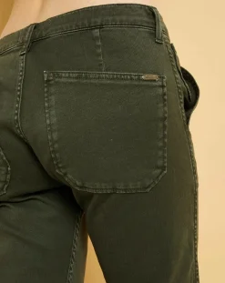 Sale Acquaverde Jean wide-leg Georgia vert forêt