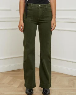 Femme L'Armoire de Suzette Jeans Alix kaki