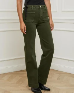 Femme L'Armoire de Suzette Jeans Alix kaki
