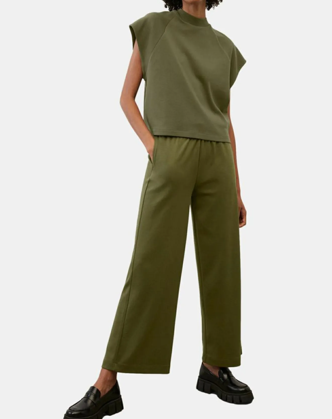 Discount Marc O'Polo Jogging large taille élastique kaki