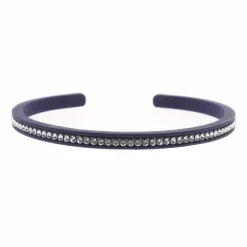 Discount Les Interchangeables Jonc Gomme Strass 1 rang marine