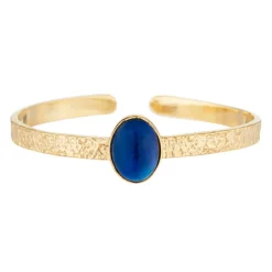 Sale Moonstone Jonc Lola Lapis en laiton doré