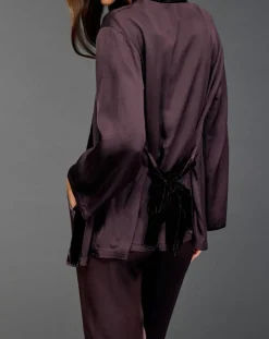 Femme Lauren Vidal Kimono Ambre raisin