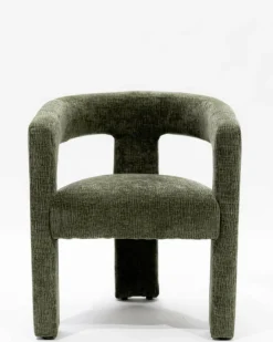Online Uniqka Lagon - Fauteuil de salon vert en tissu