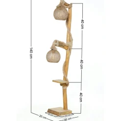 Outlet Sheen Lampadaire Arboretum naturel - 140 cm