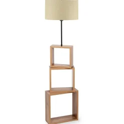 Opviq Lampadaire AYD crème - 20x37x140 cm