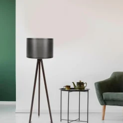 Sheen Lampadaire Bubble noir/noyer - D.38x145 cm