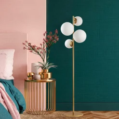 Sheen Lampadaire Fazli doré - 33x33x162 cm