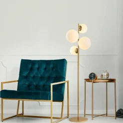 Sheen Lampadaire Fazli doré - 33x33x162 cm