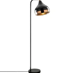 Best Opviq Lampadaire Yildo cuivre/noir - 30x17x120 cm