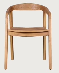 Uniqka Lot de 2 chaises Charline en teck massif