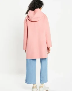 Sale Lou Andrea Manteau 100% Laine Charlotte rose