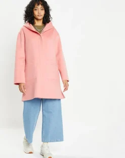 Sale Lou Andrea Manteau 100% Laine Charlotte rose