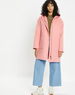 Sale Lou Andrea Manteau 100% Laine Charlotte rose