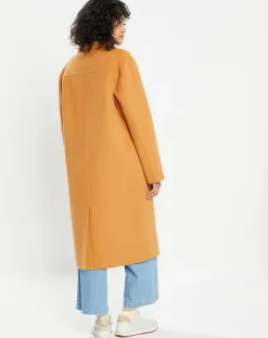 Femme Lou Andrea Manteau 100% Laine Chloe light camel