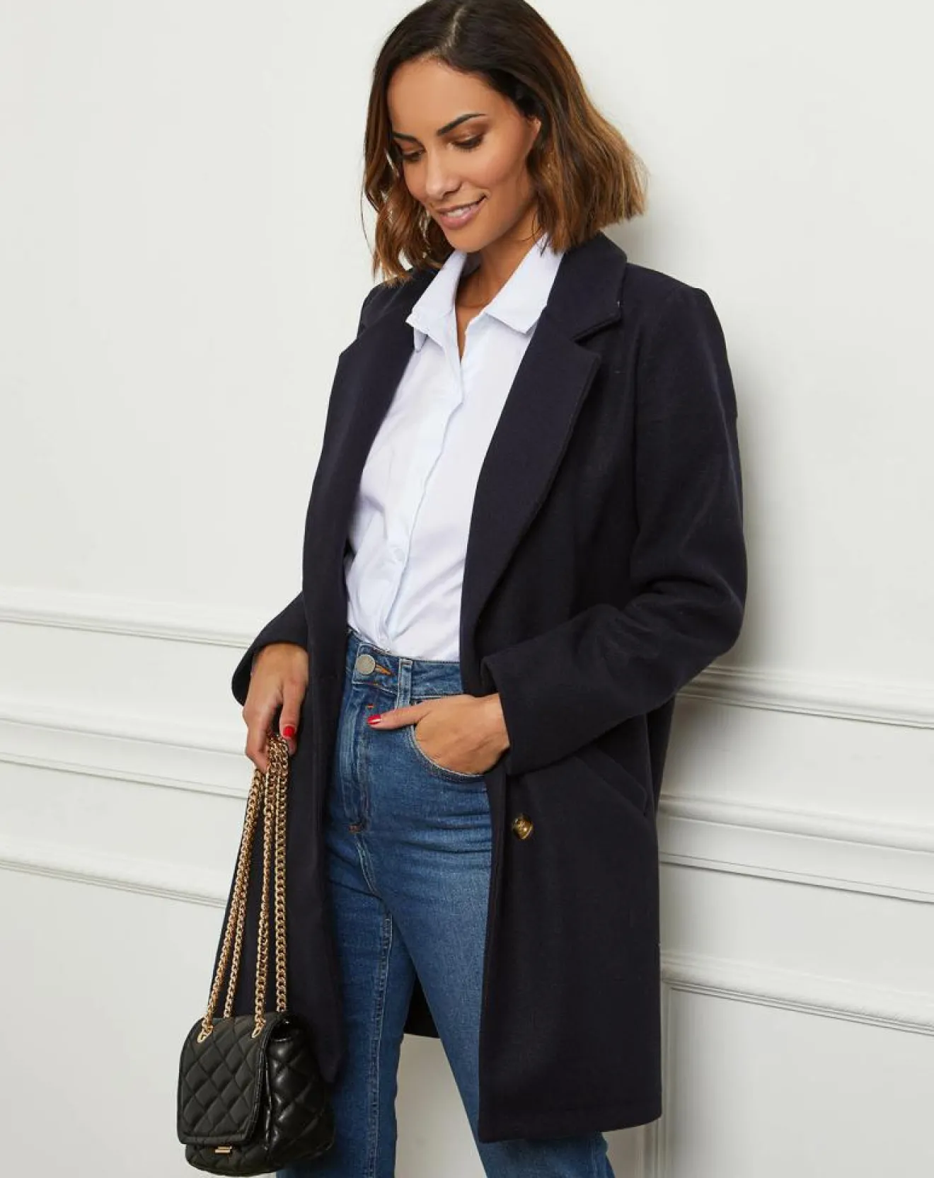 Femme L'Armoire de Suzette Manteau Bleuet marine