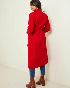 Femme L'Armoire de Suzette Manteau Camélia rouge