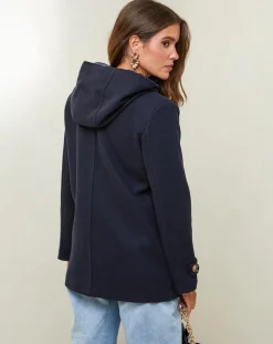 New L'Armoire de Suzette Manteau Capucine marine