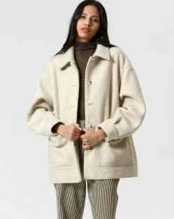Femme The Korner Manteau Célia blanc