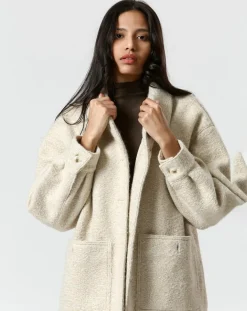 Femme The Korner Manteau Célia blanc