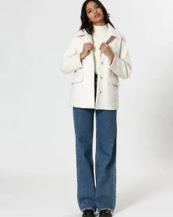 Femme The Korner Manteau Célia blanc