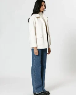 Femme The Korner Manteau Célia blanc
