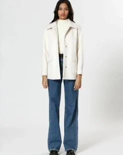 Femme The Korner Manteau Célia blanc