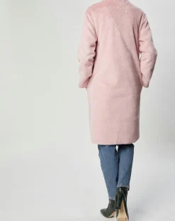 Discount Lou Andrea Manteau en Fausse Fourrure Olivia vieux rose