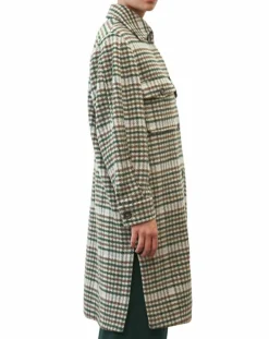 Femme Marc O'Polo Manteau en Laine mélangée à carreaux multicolore