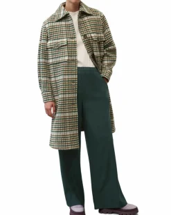 Femme Marc O'Polo Manteau en Laine mélangée à carreaux multicolore