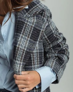 Femme Lauren Vidal Manteau en Laine mélangée Biba nuit