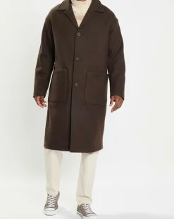 Homme Marc O'Polo Manteau en Laine mélangée bouillie marron