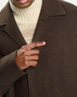 Homme Marc O'Polo Manteau en Laine mélangée bouillie marron