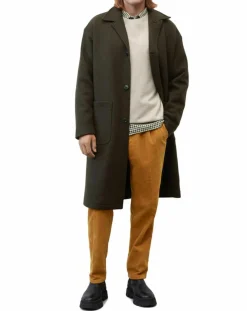 Homme Marc O'Polo Manteau en Laine mélangée bouillie marron