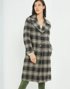 Femme Lauren Vidal Manteau en Laine mélangée Biba noir