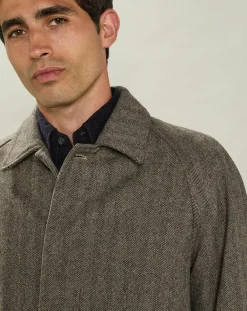 Clearance Hartford Manteau en Laine mélangée Calvin brun