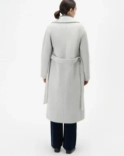 Online Caroll Manteau en Laine mélangée Gapitre gris perle