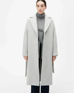 Online Caroll Manteau en Laine mélangée Gapitre gris perle